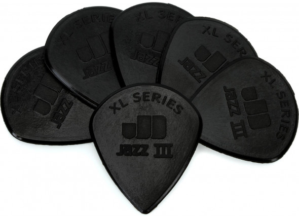 Dunlop Jazz III XL 1.38mm Black Stiffo 6-Pack Dunlop Jazz III XL 1.38mm Black Stiffo 6-Pack